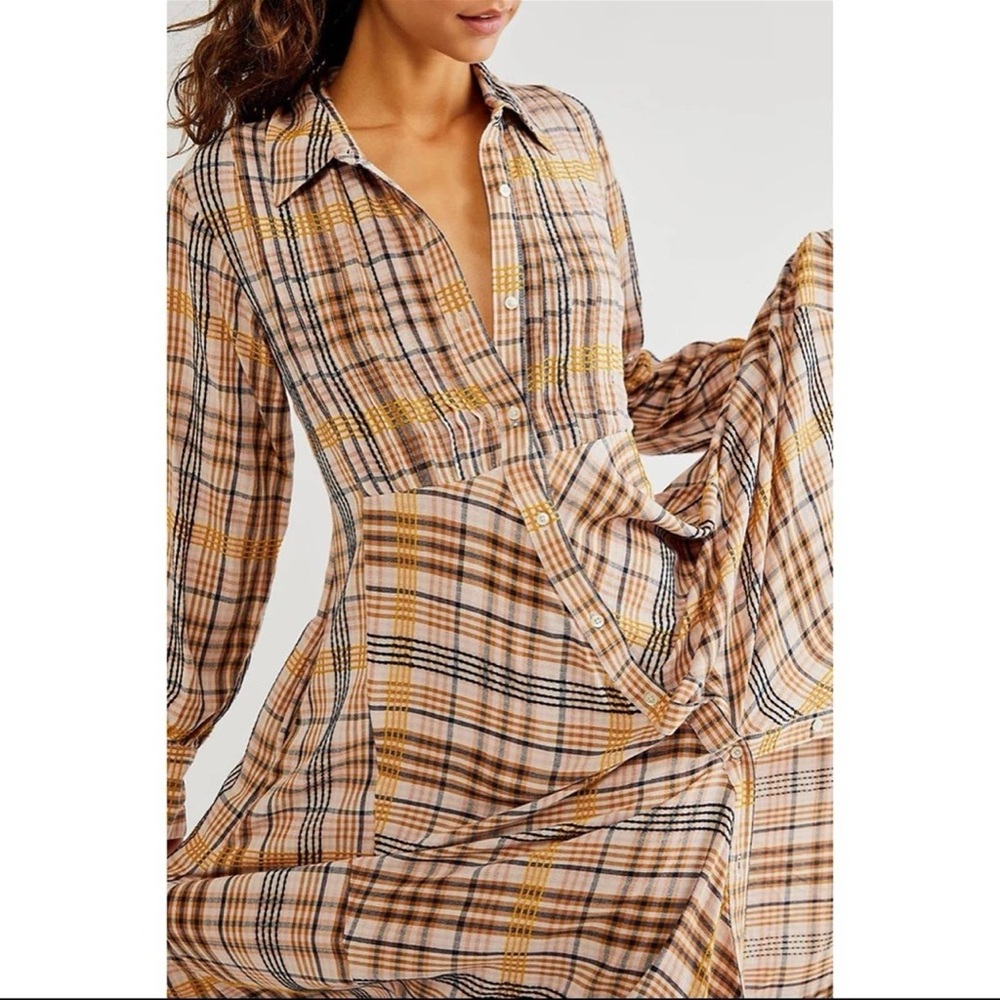 Sadie Plaid Maxi Dress
